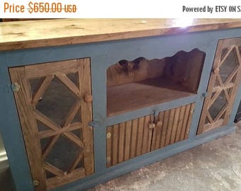 2 DAY SALE ONLY media console / farmhouse furniture / hallway table / storage cabinet / tv stand / rustic furniture / kitchen buffet / enter