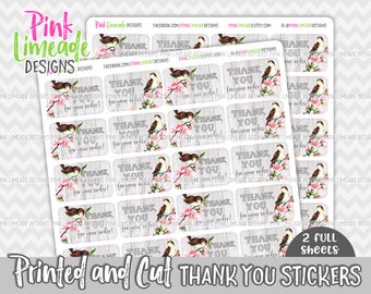 thank you for your order stickers etsy