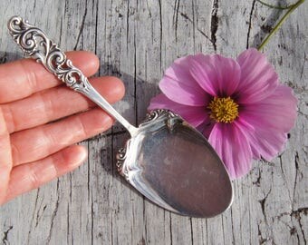 Norwegian 830S Silver Dessert Server Tele Pattern by Brodrene Mylius