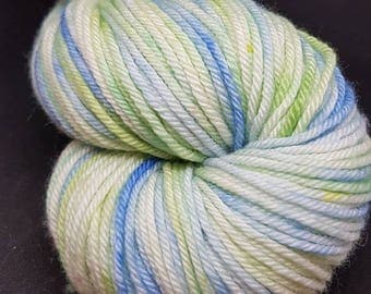 Hand Dyed Superwash Merino DK knitting yarn knitting, crochet wool