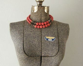 Collier Long Ethnique Palestinien Vintage Fait Main - Années 2000 - Occasion