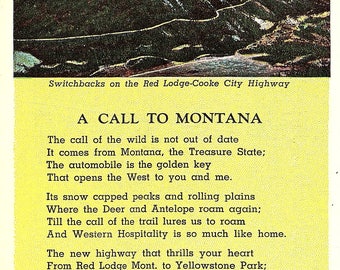 Montana - Vintage Postcard - Postcard - Unused (P)