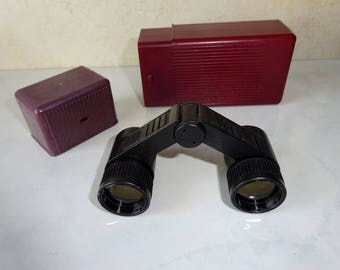Vintage Binoculars Opera Glasses with Case APEHA Russian Glasses 2.5 X 1.75