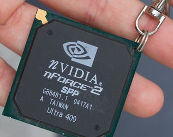 Chipset keychain, recycled computer keychain