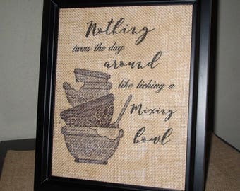 Eric Church Lyrics Country Lyrics Song Three Year Old Kitchen Art Mixing Bowl Printed Burlap Frames Sign Lyrics Sign Country Kitchen Sign