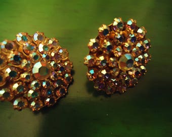 Vintage Crystal Stud Earrings