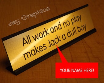 Funny desk sign | Etsy