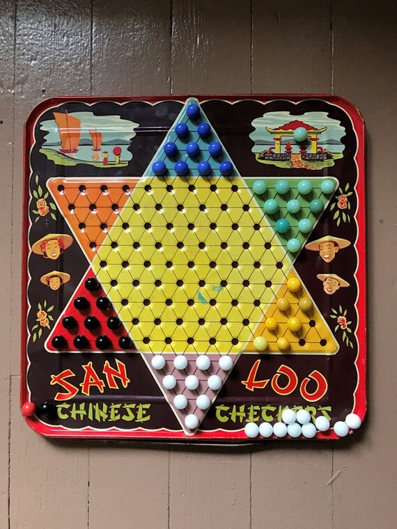 marble chinese checkers board