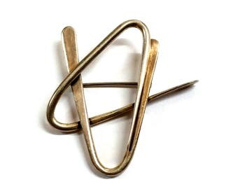 ART SMITH Modernist Organic Silver Brooch / Pin