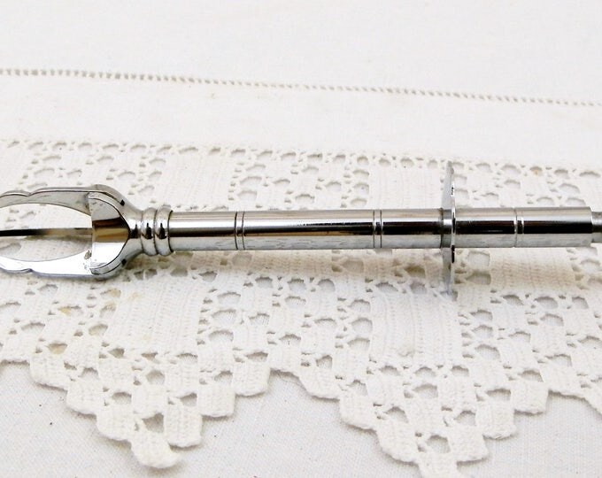 Vintage Sugar Tongs / Sugar Pincers with Satin Lined Box from France, French Sugar Cube Pincers Le Crabe, Ice Tongs, Tea Time Accessory