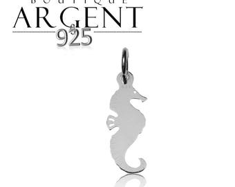 Seahorse shaped 22.5 X 7.1 mm 925 Silver Pendant