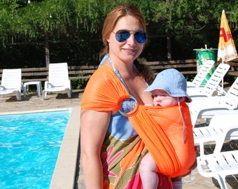 Baby sling ! Baby Water Sling/ Baby Mesh Sling/ Summer baby Sling/ Water Ring Sling/ Baby water Wrap/ Baby Carrier summer/New Mom Gift