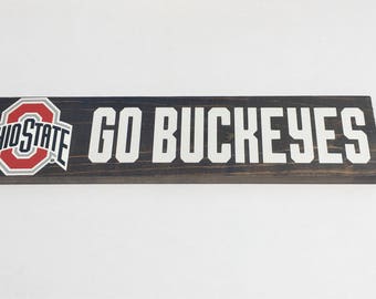 Ohio State Buckeyes Pallet Sign | Buckeye | Ohio State | Ohio State Buckeyes | The Ohio State University | Man Cave Decor | Ohio State