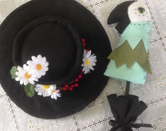 Mary poppins umbrella prop or hat! Also sold as a set in the scroll down option.