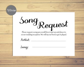Cassette Tape Song Request Wedding RSVP Card Printable