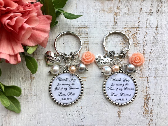 Set of 2 MOTHER of the GROOM and BRIDE Gift Personalized and