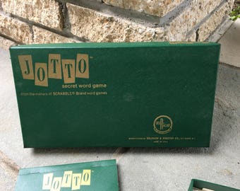 Vintage Game Jotto Game Word Game - Secret Word Game - Selchow & Righter - Complete