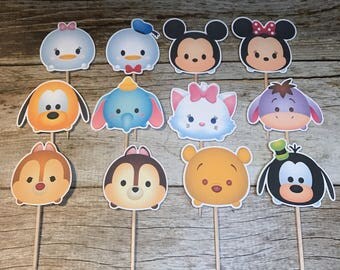 Tsum Tsum cupcake toppers