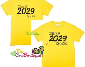 Class of 2029 Shirt, School Shirt, Class of Shirt, Custom T shirts, Youth T shirt, Funny Shirts Cool Shirts
