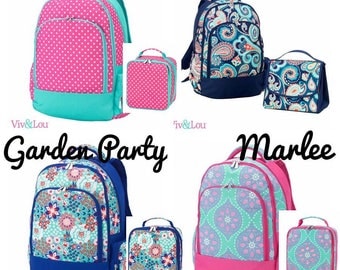 Backpacks ~ Lunchbox ~ Back to School ~ Dottie Backpack ~ Garden Party Backpack ~ Marlee Backpack ~ Emerson Backpack ~Free Embroidery