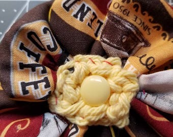 Vintage Coffee Flower Hair clip