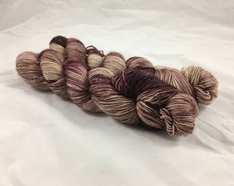 Fierce BFL sock yarn - Chocolate Mauve