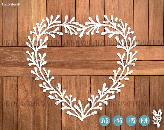 Download Heart Svg Monogram Frame Blank Heart Wreath Frame Heart