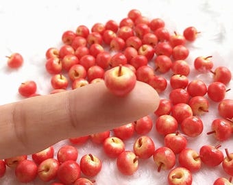 On Sale15% Miniature Red Apple,Dolls and Miniature,Dolls house,Miniature Fruit,Miniature sweet,miniature food,miniature jewelry,miniature in