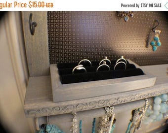 ON SALE Velvet Ring Holder Upgrade, Add On For Your Jewelry Organizer