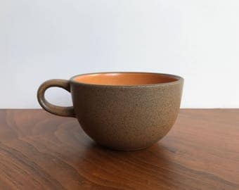 Vintage Heath Ceramics Coupe Tea Cup in Pumpkin Glaze