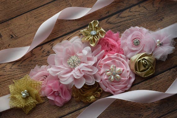 Flower Sash Flowersandelastic