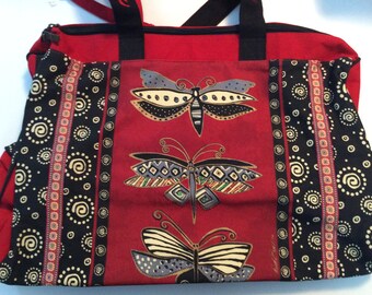 Laurel Burch Weekend Flyaway Butterfly Bag