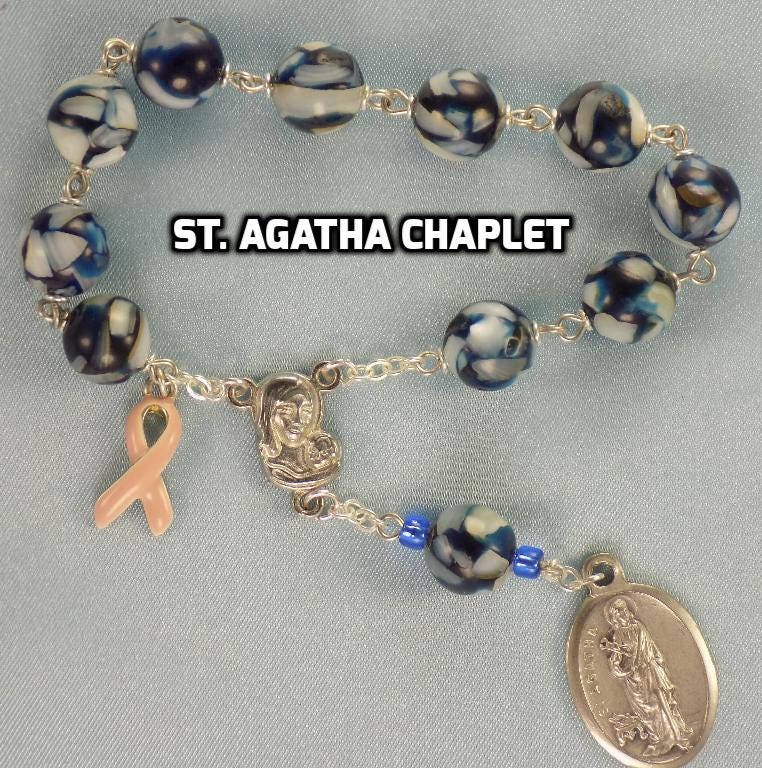 Devotional Prayer Chaplets St Agatha Our Lady Of Fatima