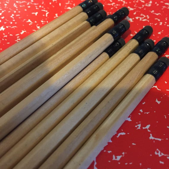 Custom wood pencils with name or saying. Laser engraved