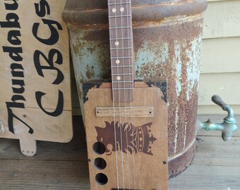 Custom 4 String Cigar Box Guitar
