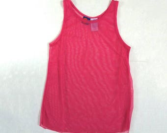 Tori Tank - Hot Pink Mini Gingham