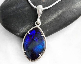 Australian Boulder Opal Necklace