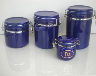Jay Companies Vintage Black Set Of 3 Canister main image 0