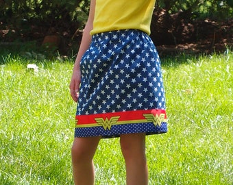 Wonder Woman Skirt~Girl's or Women's