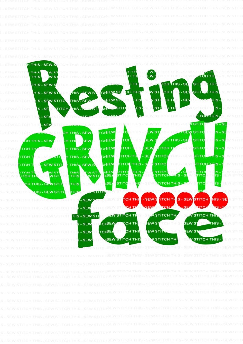 Download Grinch svg, Resting Grinch face, Grinch face svg ...