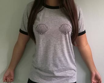 mermaid bra t shirt