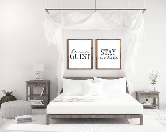  Guest  Room  Decor  Be Our Guest  Sign Guest  Room  Art Stay