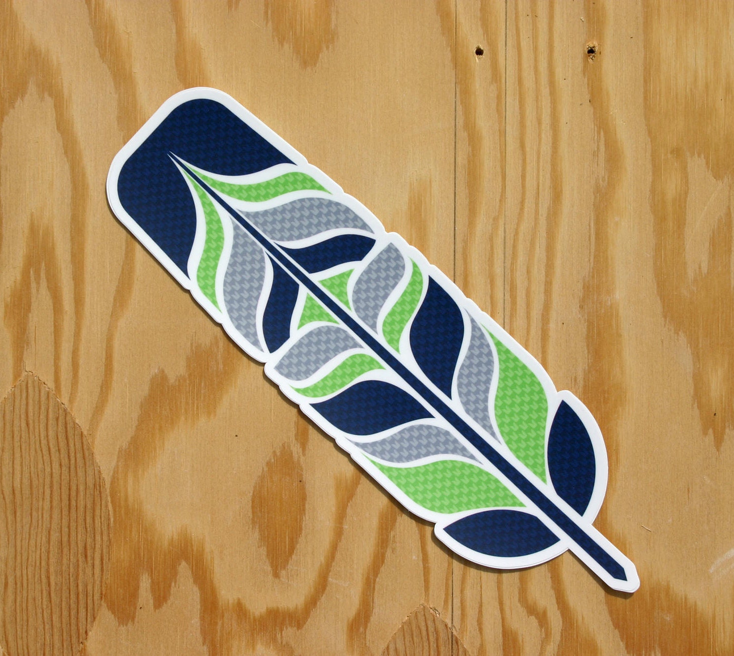 Seahawks Feather Sticker Tribal Feather 12 Feather