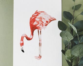 Flamingo A4 Print