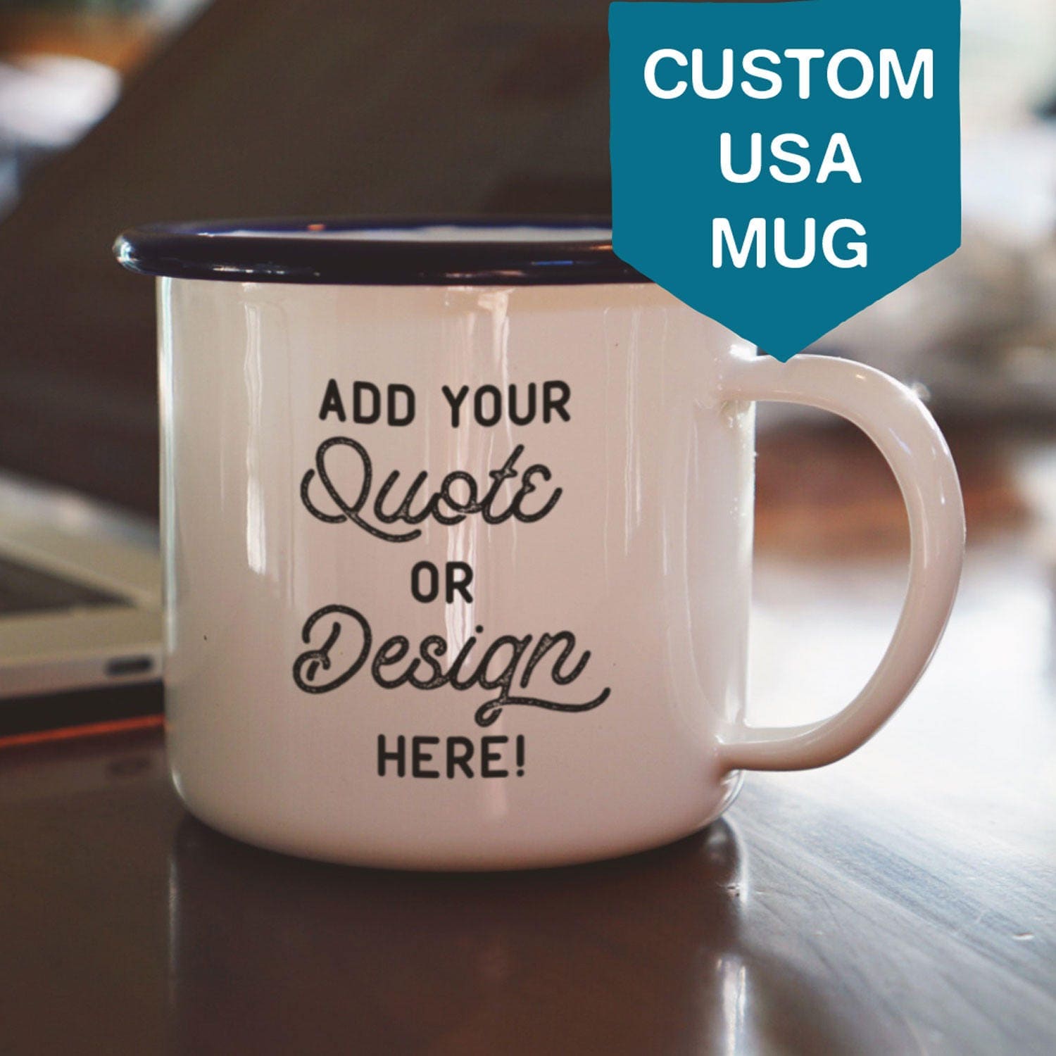 Custom Camping Mug Custom Mug Camping Mug Enamel Logo