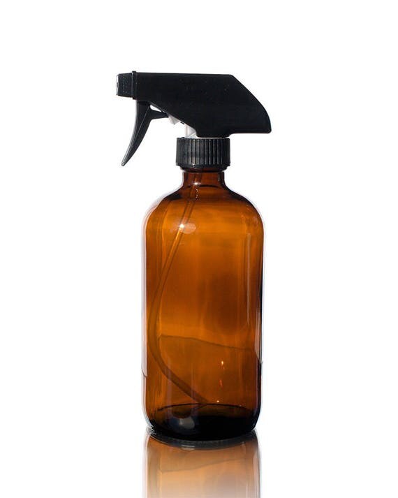 Large 16 oz Amber Spray Bottle Perfect for Storing DIY