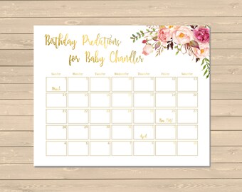 Guess the birth date | Etsy