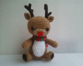 Reindeer, Crochet Reindeer, Deer, Crochet deer,Amigurumi Reindeer, Stuffed Animal, Christmas gift, Crochet Toy, Childrens Toy, Soft Toy