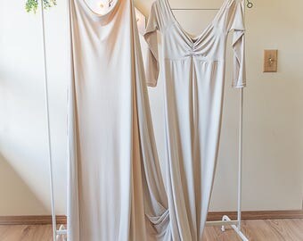 maternity gown,long sleeve maternity gown,maxi dress,ivory maternity gown,pregnancy dress,pregnancy gown,maternity dress,photography dress