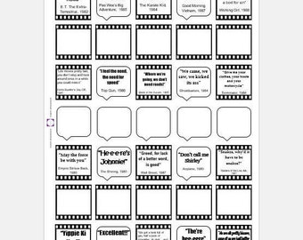 Oops a Daisy - 80s movie quotes stickers for planner/journal/diary